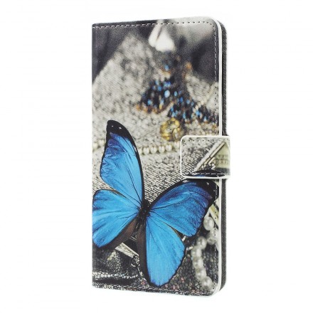 Samsung Galaxy A7 Perhonen Case Sininen
