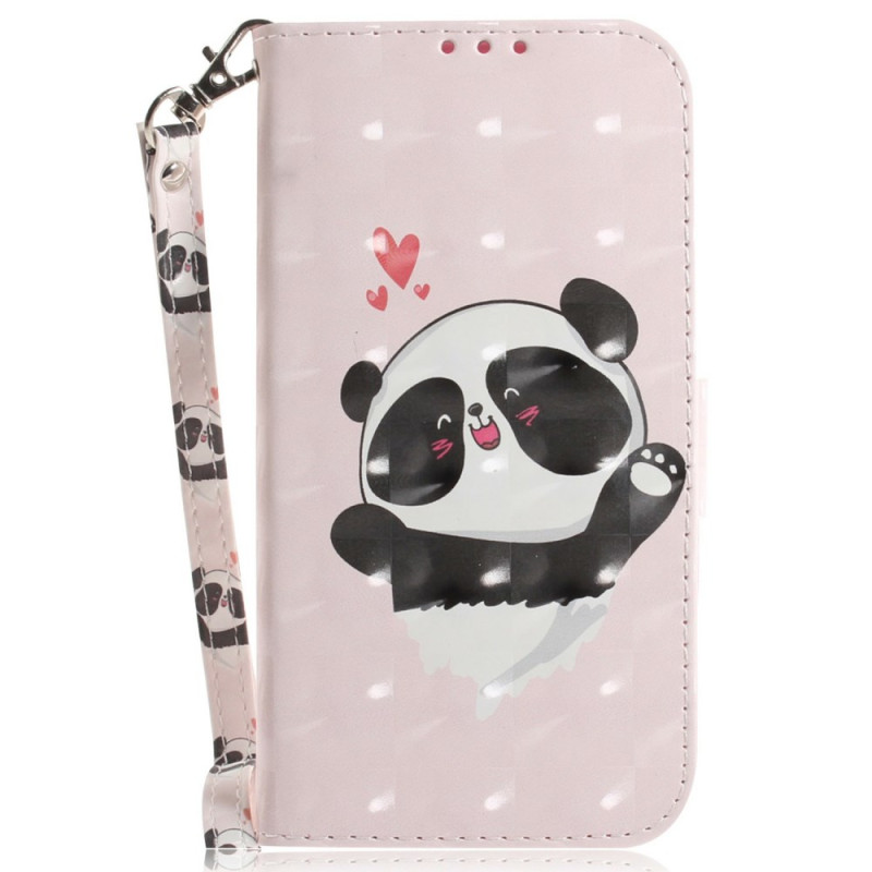 Housse OnePlus 13 Panda Love à Lanière