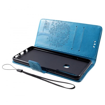 Samsung Galaxy A9 Puu ja pöllö hihna tapauksessa