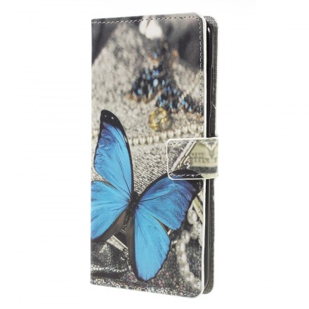 Samsung Galaxy A9 Butterfly Case Sininen