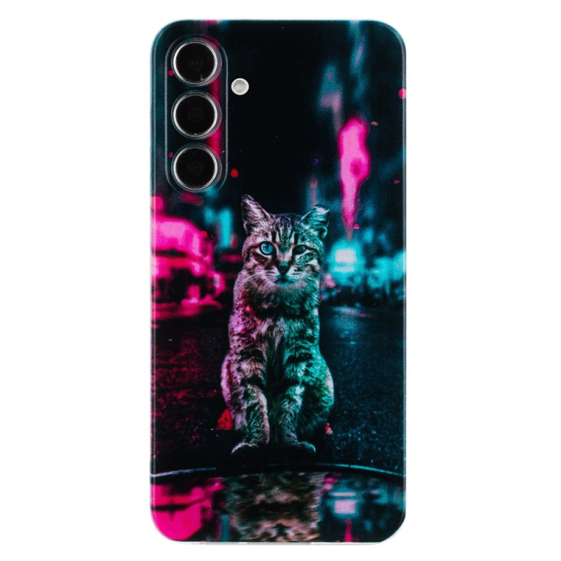 Samsung Galaxy A56 5G Tricolour Fire Cat Suojakuori
 (kolmivärinen)