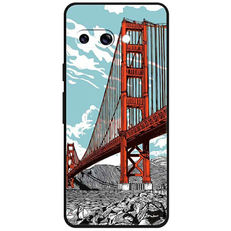 Google Pixel 9A:n kansi Golden Gate Bridge