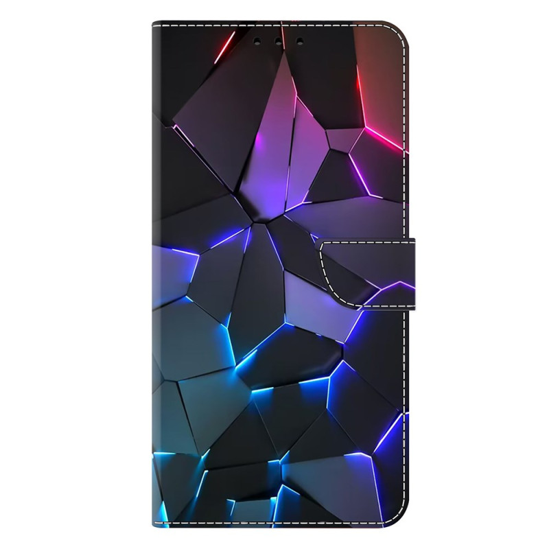 Moto G55 5G suojakuori
 Crackle Pattern sininen