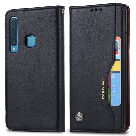 Flip Cover Samsung Galaxy A9 keinonahkainen korttikotelo