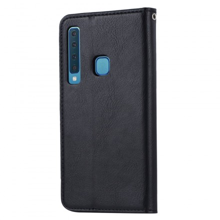 Flip Cover Samsung Galaxy A9 keinonahkainen korttikotelo