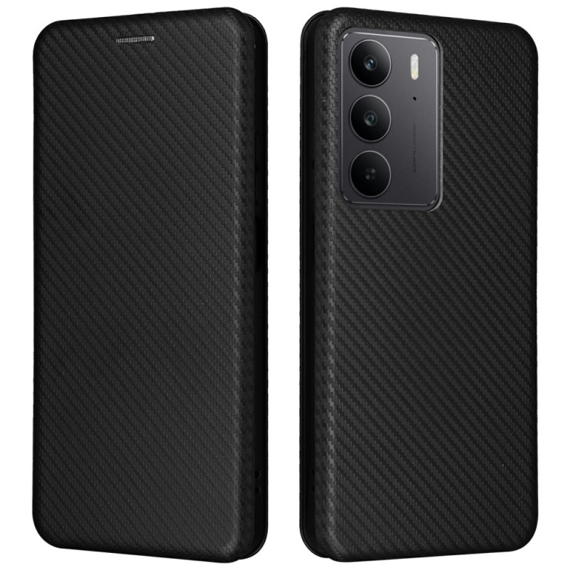 Flip Cover Realme C75 Hiilikuitukansi