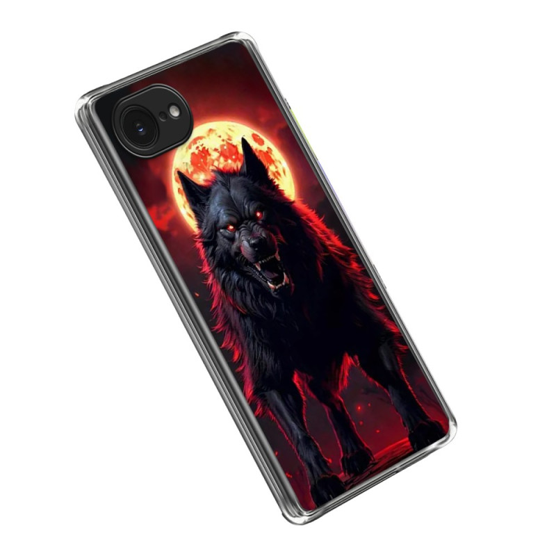 Suojakuori
 iPhone 16E Wolf Design Musta