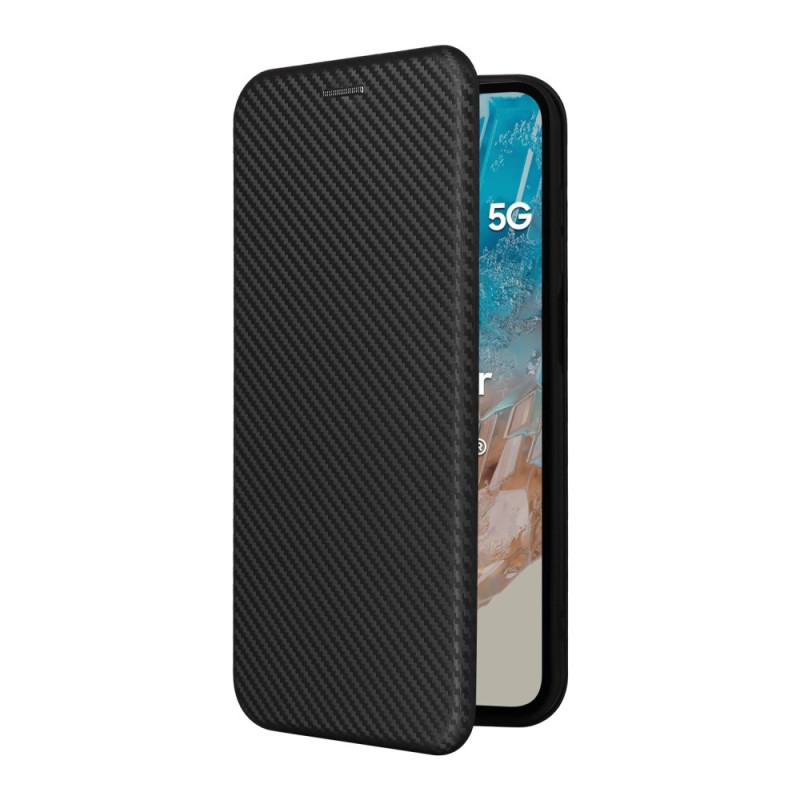 Flip Cover Samsung Galaxy M35 5G Hiilikuitukansi