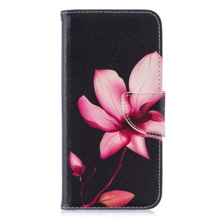 Honor 10 LIte / Huawei P Smart Case 2019 vaaleanpunainen kukka