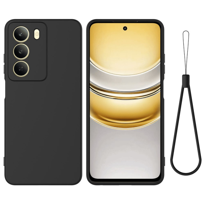 Realme 14X 5G nestemäinen silikonisuojus hihnalla varustettuna