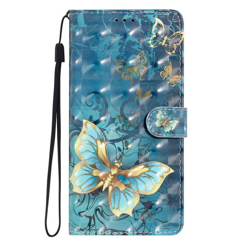 Honor Magic 7 5G Kulta ja vihreä perhoset suojakotelo