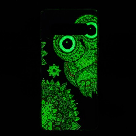 Samsung Galaxy S10 Asia Owl Mandala Fluorescent