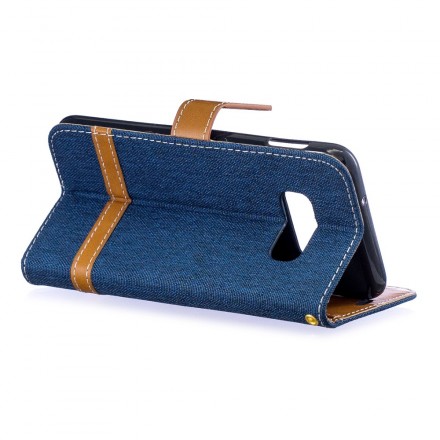 Samsung Galaxy S10 Lite Kangas ja nahka Effect hihna tapauksessa