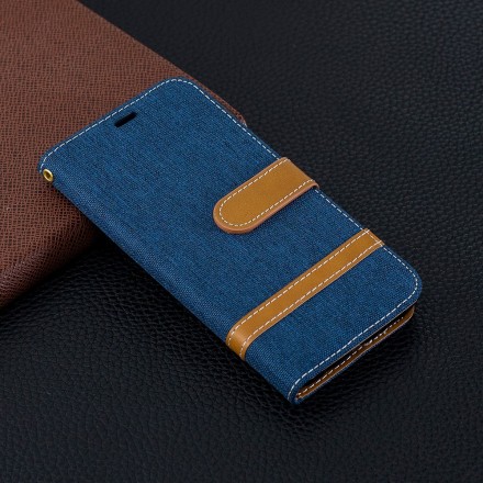 Samsung Galaxy S10 Lite Kangas ja nahka Effect hihna tapauksessa