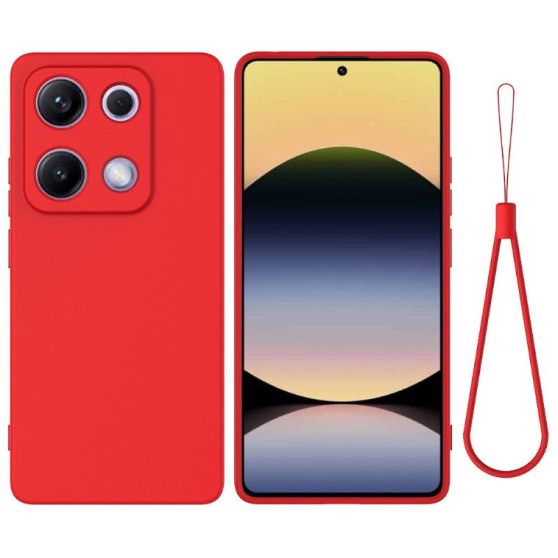 Xiaomi Redmi Note 14S Liquid Silikoni kantolenkki
 suojakotelo
