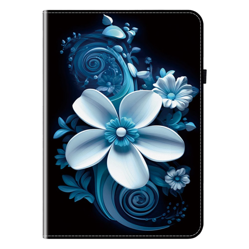 Samsung Galaxy Tab S10 Plus / S9 FE Plus / S9 Plus Valkoinen kukka suojakuori