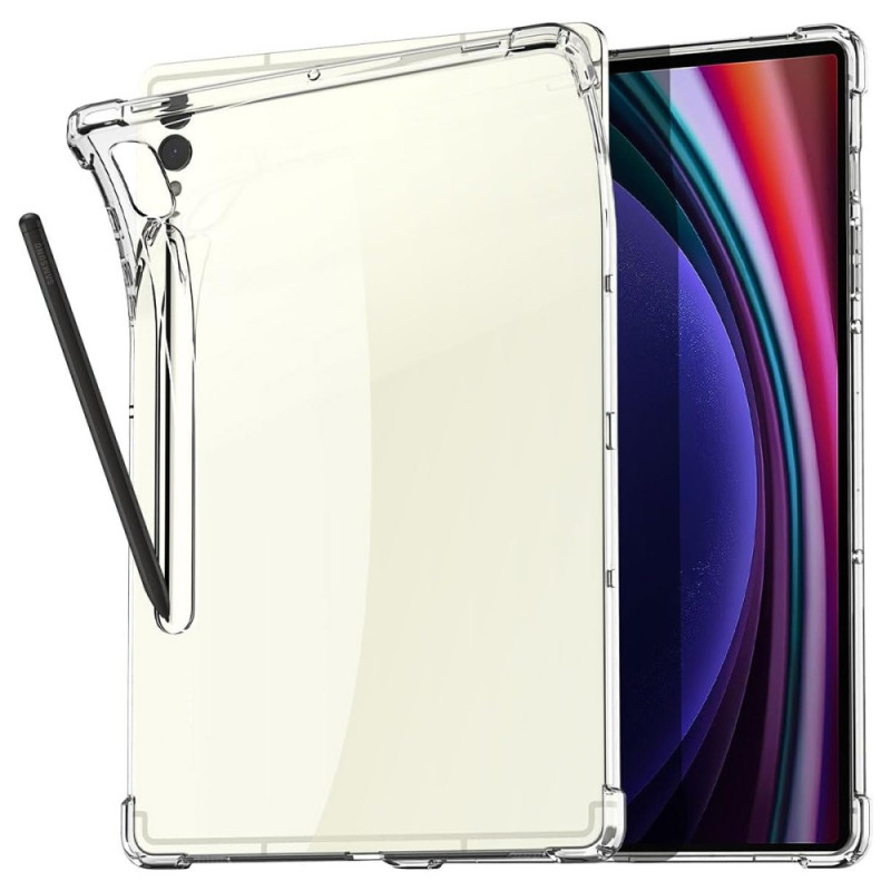 Samsung Galaxy Tab S10 Plus läpinäkyvä
suojakuori
, jossa on kynänpidike