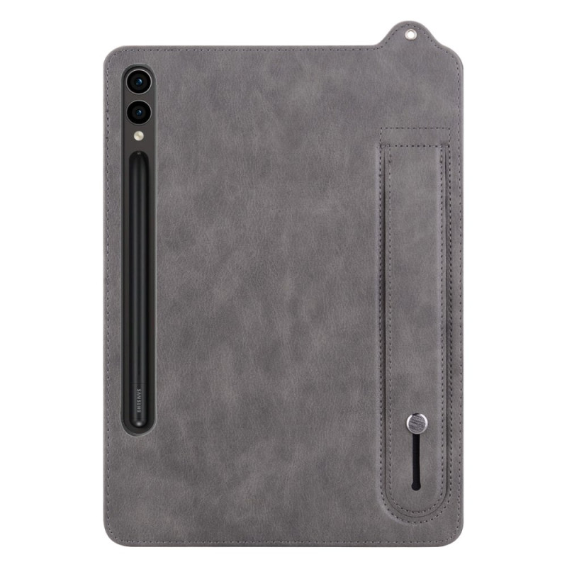 Samsung Galaxy Tab S10 Plus / S9 Plus / S8 Plus / S7 Plus Nahkakuori
 Stylus pidike ja kantolenkki
