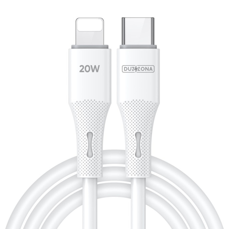 DUZZONA iPhone 20W latauskaapeli Valkoinen