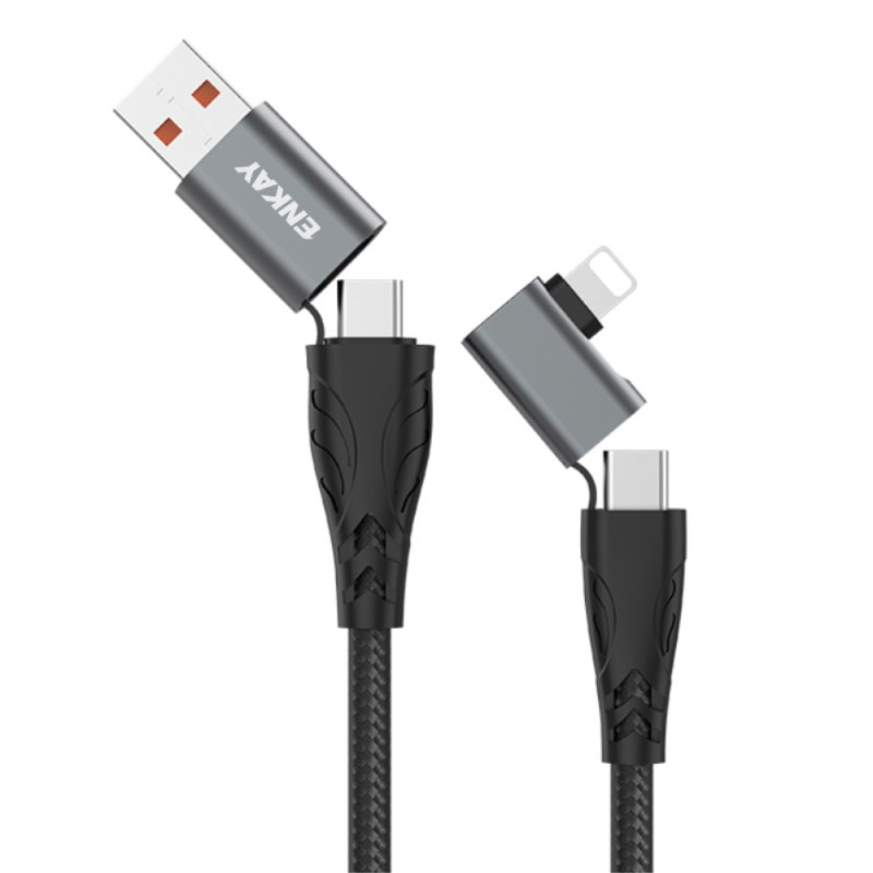 ENKAY 2m 4-in-1-pikalatauskaapeli ENKAY 2m 4-in-1-pikalatauskaapeli