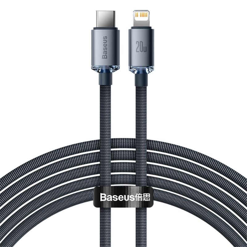 C-tyyppi iP Crystal Shine BASEUS -latauskaapeli - 2m