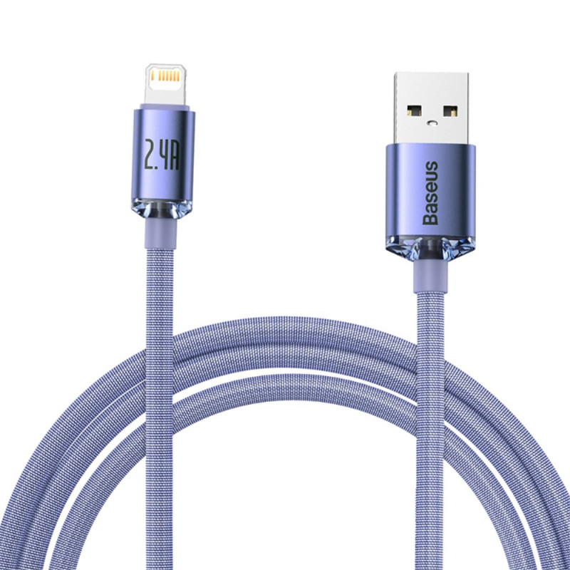 USB to iP Crystal Shine -sarjan BASEUS datakaapeli - 2m