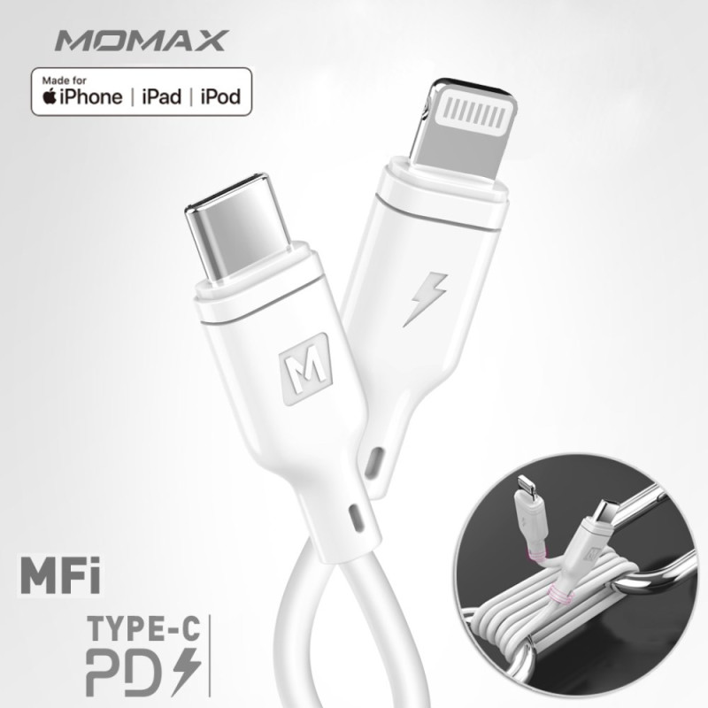 Type-C-Lightning 1,2 metrin pikalataus- ja synkronointikaapeli Lightningiin
