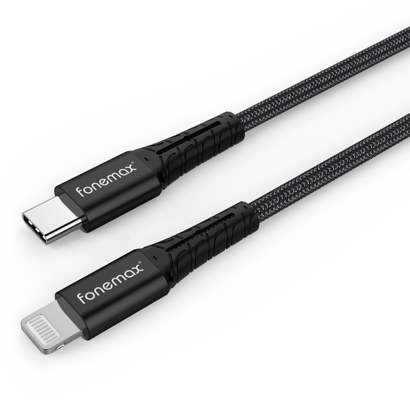 FONEMAX C-tyypin Lightning-pikalatauskaapeli - 2m