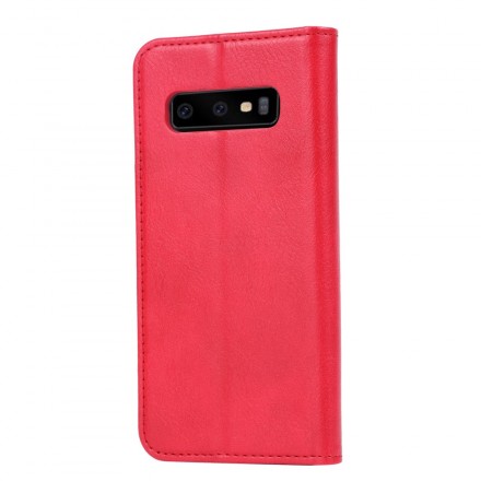 Flip Cover Samsung Galaxy S10 keinonahkainen korttikotelo