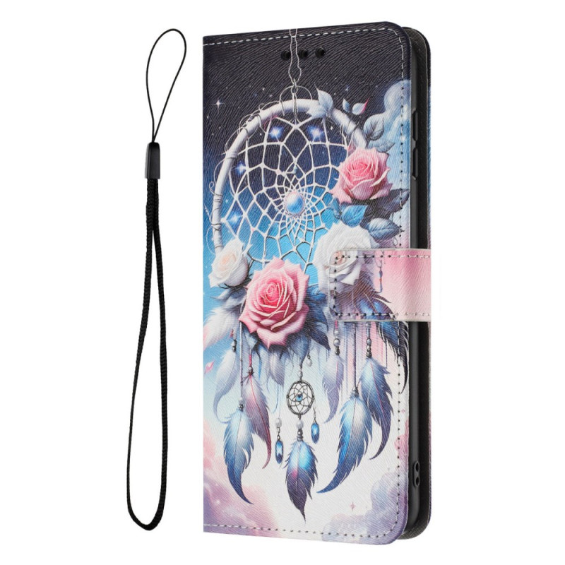 Honor 400 Lite kukkakuvioitu Dreamcatcher suojakuori