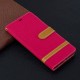 Samsung Galaxy S10 Plus Kangas- ja nahkatehostekotelo, jossa on hihna