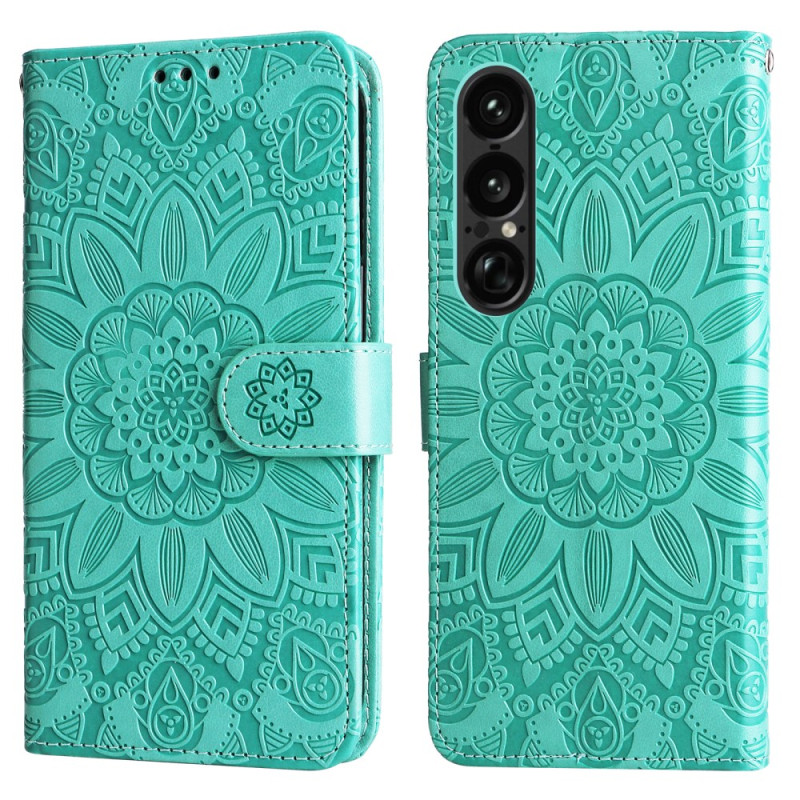 Sony Xperia 1 VII Auringonkukka kuvio Suojakuori
