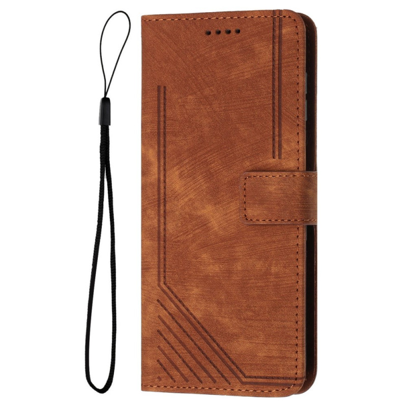 Kansi Motorola Edge 60 / 60 Fusion mokkanahkaefekti Retro Design