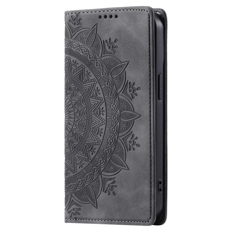 Flip Cover Motorola Edge 60 / 60 Fusion mokkanahkaefekti Mandala