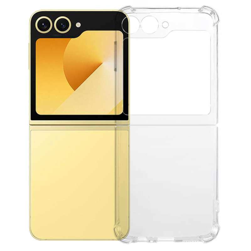 Samsung Galaxy Z Flip 7 läpinäkyvä vahvistettu suojakuori