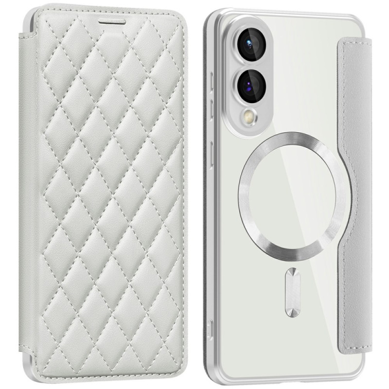 Flip Cover Samsung Galaxy S25 Edge Yhteensopiva MagSafe Matelassée Matelassée