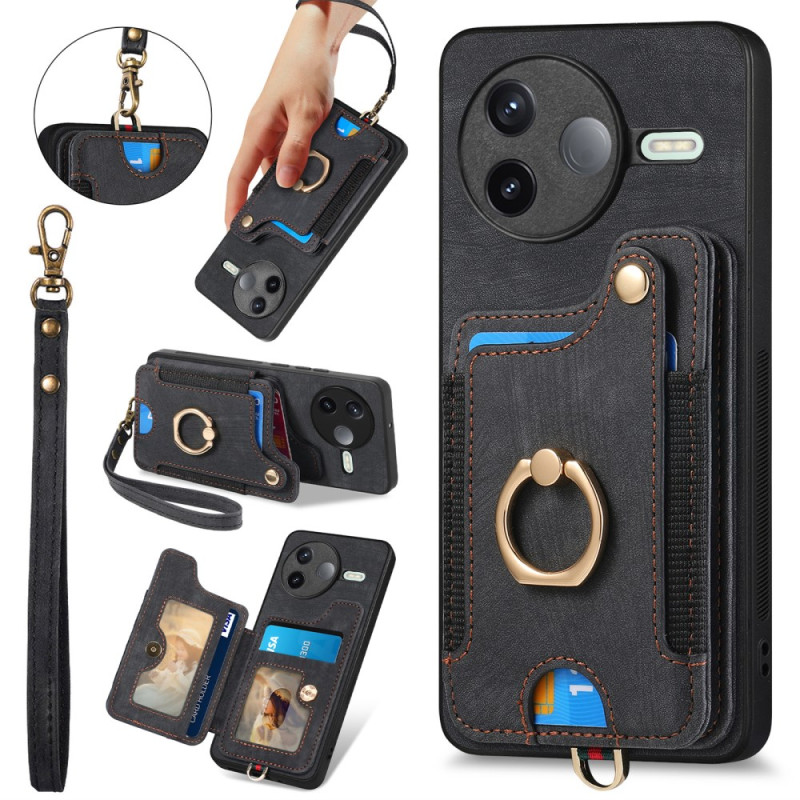 Poco F7 Pro 5G Retro Suojakuori
 RFID-kortinpidin ja kantolenkki
 kanssa