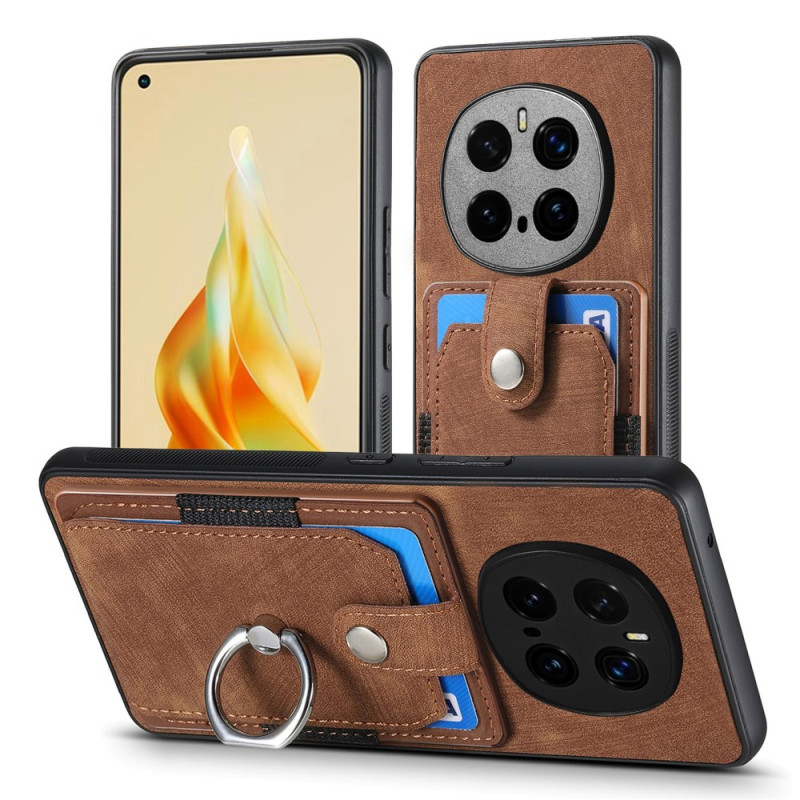 Honor Magic7 Pro 5G Suede-efektin korttikuori
ja tukirengas