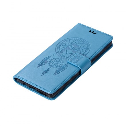 Samsung Galaxy S10 Plus nahkakotelo Catchy Owl (Pöllö)