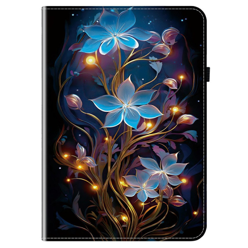Samsung Galaxy Tab S10 FE Plus Suojakuori
Siniset kukat