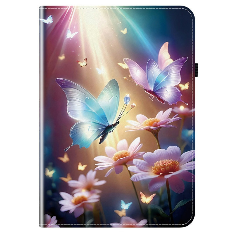 Samsung Galaxy Tab S10 FE Plus valovoimainen perhoset Suojakuori