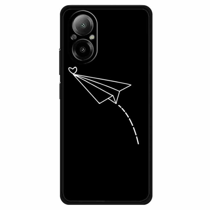 Realme C67 Lentokone ja sydän suojakuori
