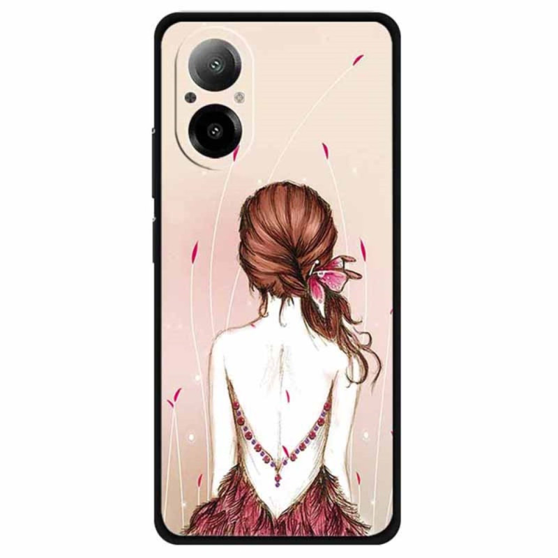 Coque Realme C67 Fille Esquissée