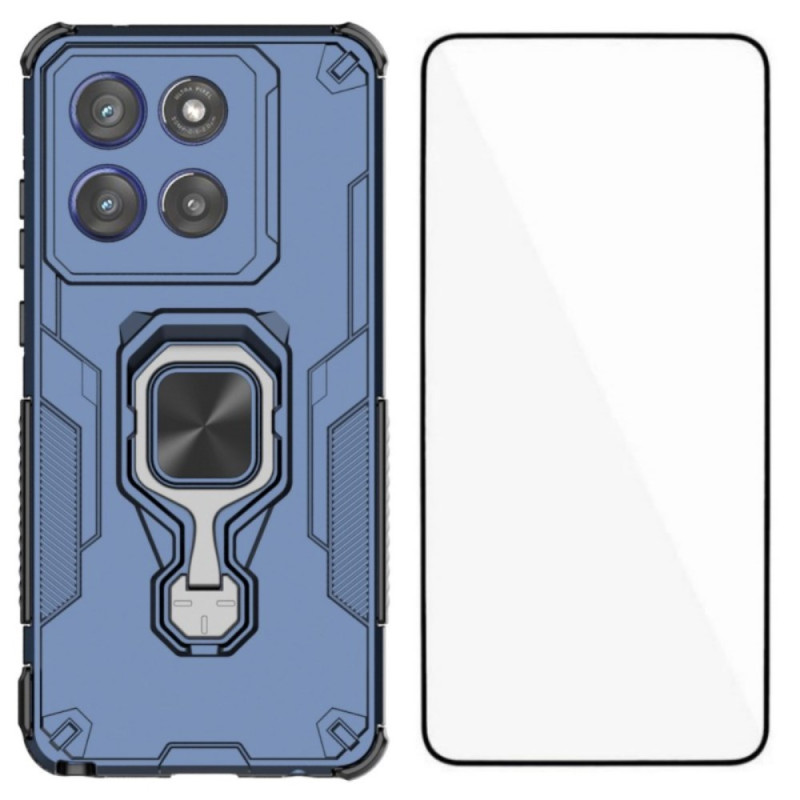 Motorola Edge 60 Stylus suojakuori karkaistulla lasisuojalla varustetulla näytönsuojalla