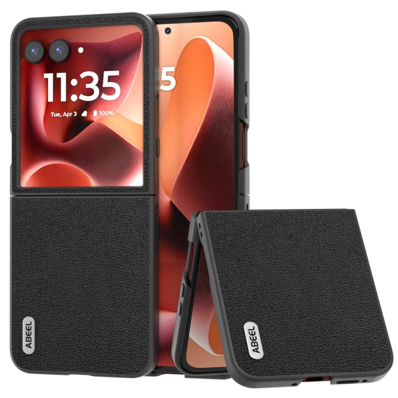 Suojus Motorola Razr 60 Ultra aitoa nahkaa ABEEL