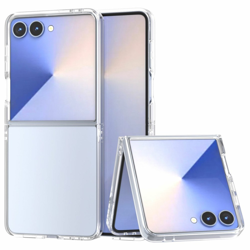 Samsung Galaxy Z Flip 7 läpinäkyvä iskunkestävä suojakuori
