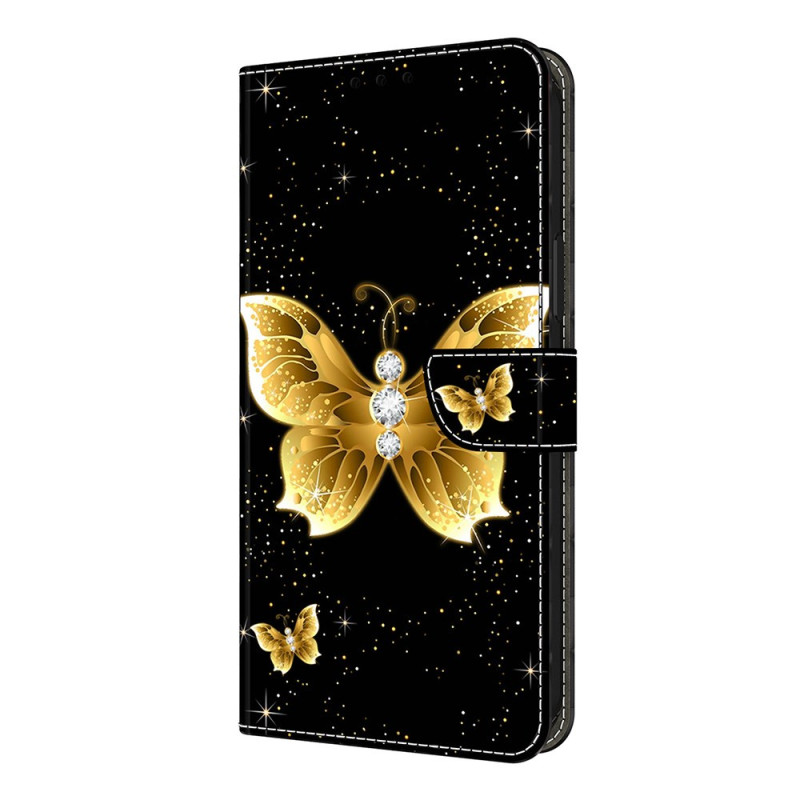 Xiaomi Redmi Note 14 Pro 4G Kultainen perhonen suojakuori
