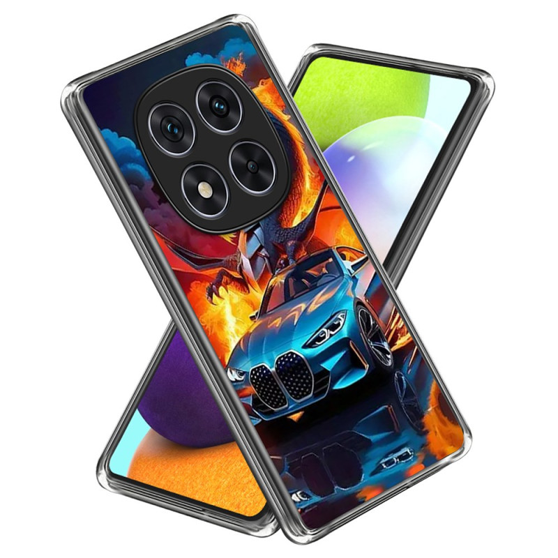 Xiaomi Redmi Note 14 Pro 4G urheiluauto ja lohikäärme suojakuori
