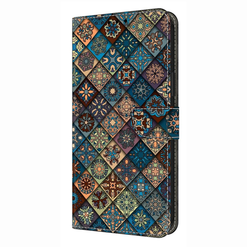 Xiaomi Redmi Note 14 Pro 4G Suojakuori
 kukkakuvioitu Pattern Sininen