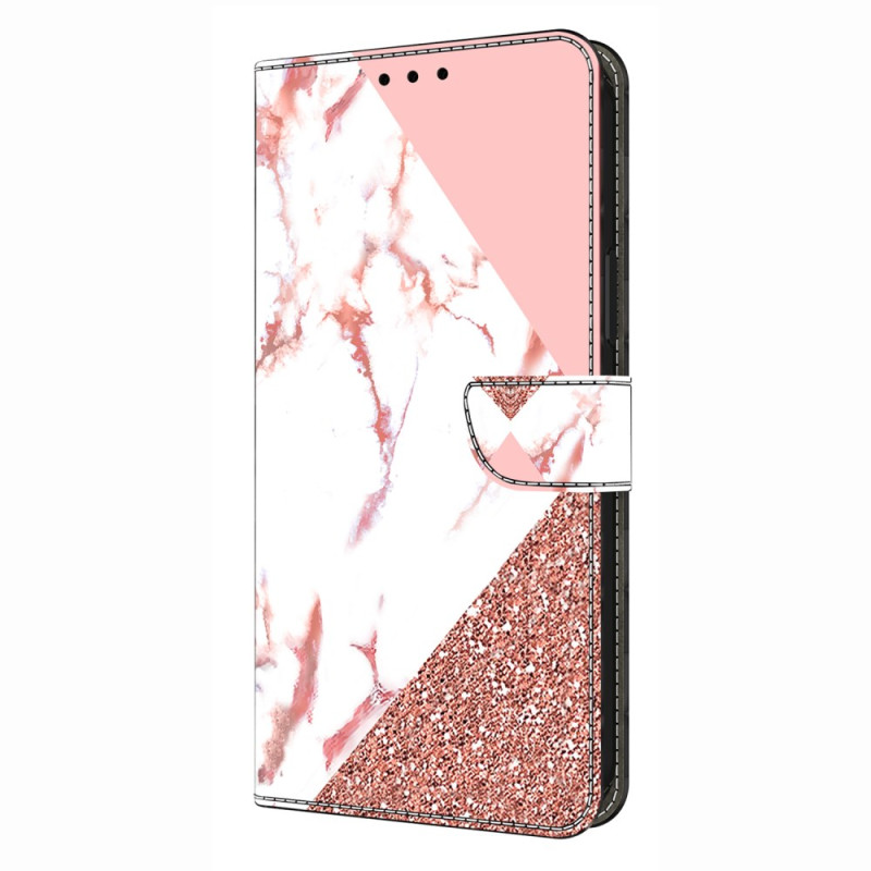 Xiaomi Redmi Note 14 Pro 4G Marmori kolmion muotoinen suojakuori
